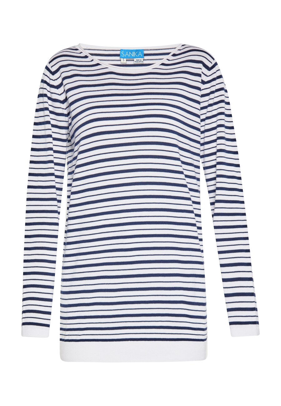 Свитер SANIKA, темно-синий/белый
Свитер SANIKA, темно-синий/белый
