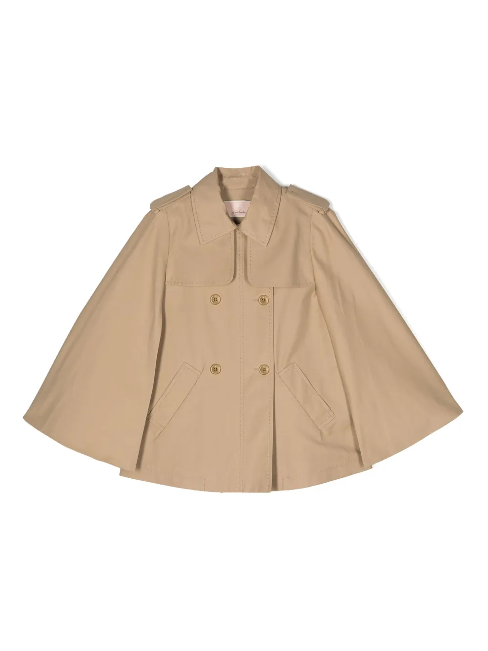 Кейп с вышитым логотипом Elisabetta Franchi La Mia Bambina, нейтральный
Кейп с вышитым логотипом Elisabetta Franchi La Mia Bambina, нейтральный