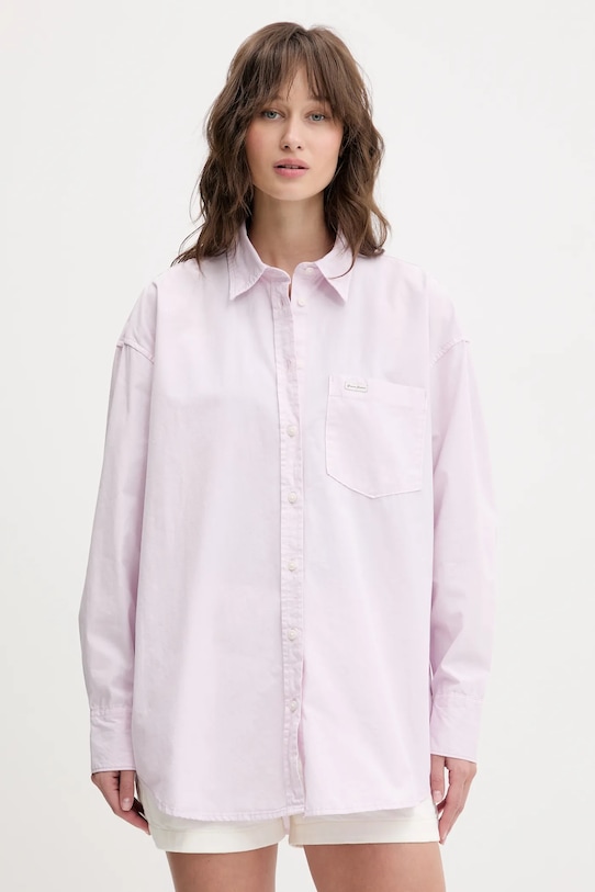 Хлопковая рубашка Guess Jeans, розовый
Хлопковая рубашка Guess Jeans, розовый