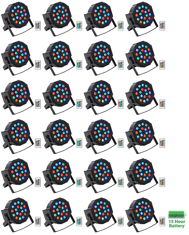 (24) Rockville BATTERY PAR 50 Аккумуляторная светодиодная подсветка DMX DJ Club Wash Up + Remote (24) BATTERY PAR 50
(24) Rockville BATTERY PAR 50 Аккумуляторная светодиодная подсветка DMX DJ Club Wash Up + Remote (24) BATTERY PAR 50