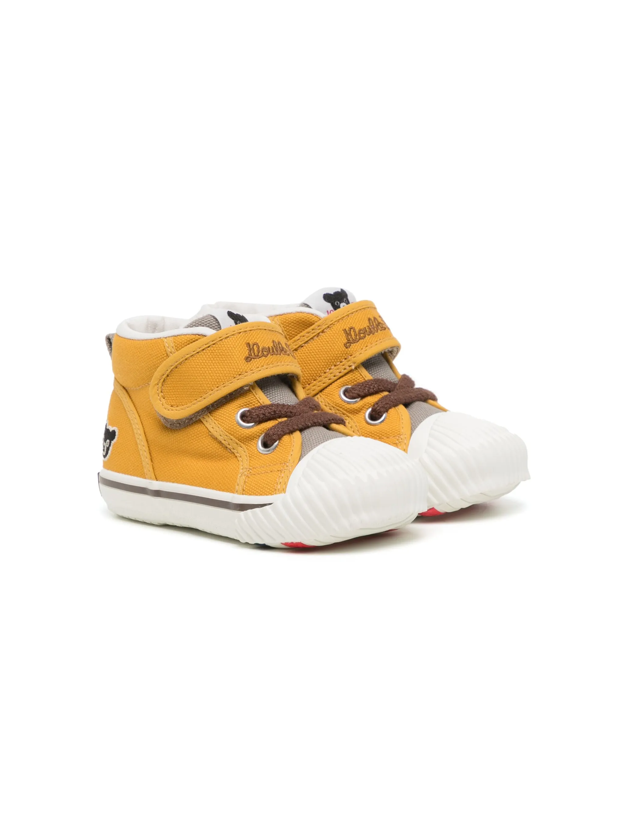 Кеды на липучках с вышитым логотипом Miki House, желтый
Кеды на липучках с вышитым логотипом Miki House, желтый