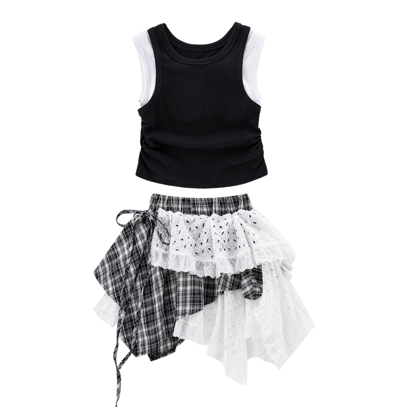 Детский комплект из двух предметов: юбка и футболка с круглым вырезом и коротким рукавом PROTECTCAMEL, two-piece set
Детский комплект из двух предметов: юбка и футболка с круглым вырезом и коротким рукавом PROTECTCAMEL, two-piece set