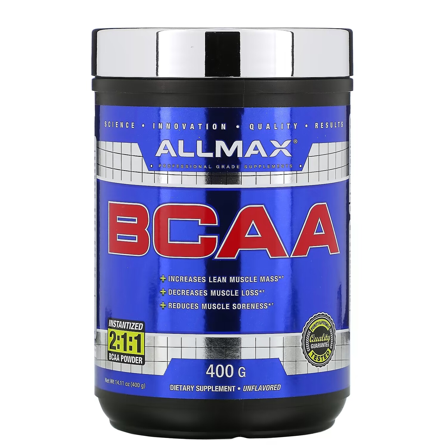 Быстрорастворимый продукт Allmax BCAA, 400 г
Быстрорастворимый продукт Allmax BCAA, 400 г