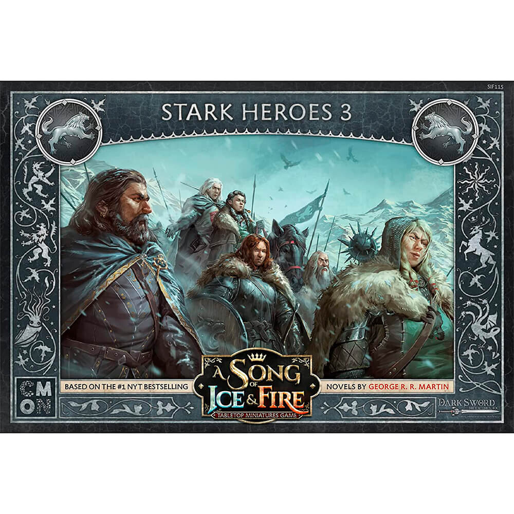 Дополнительный набор к CMON A Song of Ice and Fire Tabletop Miniatures Game, Stark Heroes III
Дополнительный набор к CMON A Song of Ice and Fire Tabletop Miniatures Game, Stark Heroes III
