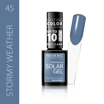Лак для ногтей Solar Gel № 45. Яркий лак для ногтей с глянцевым покрытием. Revers
Лак для ногтей Solar Gel № 45. Яркий лак для ногтей с глянцевым покрытием. Revers