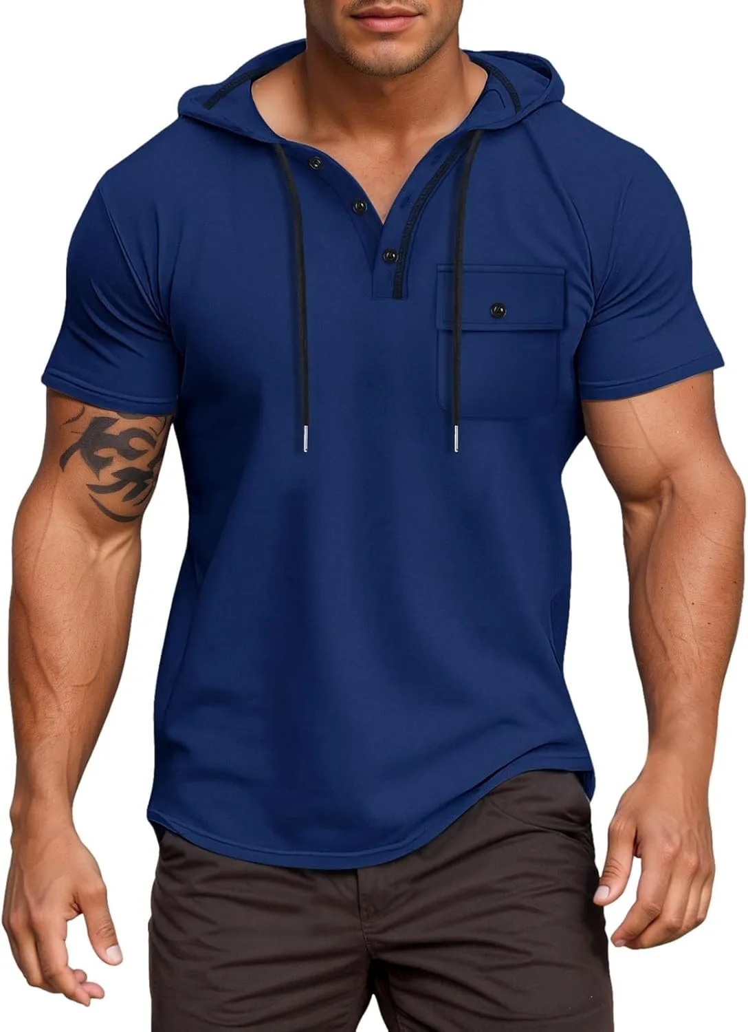 Мужская футболка с коротким рукавом Slim Fit, легкая и дышащая
Мужская футболка с коротким рукавом Slim Fit, легкая и дышащая