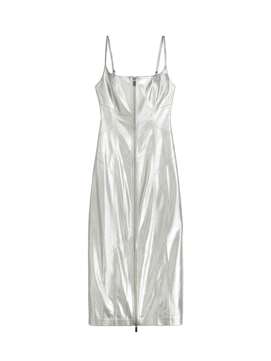 Платье Bershka, серебряный
Платье Bershka, серебряный