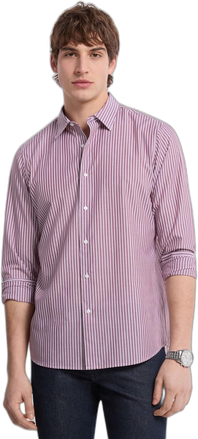 Michael Kors мужская классическая рубашка с длинным рукавом в полоску, Deep Mulberry
Michael Kors мужская классическая рубашка с длинным рукавом в полоску, Deep Mulberry