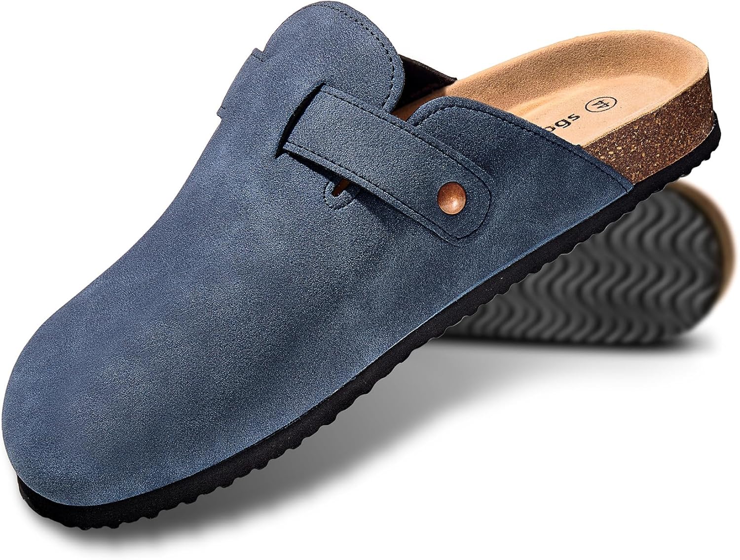Мужские сабо KEMISANT - удобные замшевые мюли, тапочки-сандалии, обувь для медсестер, унисекс - с мягкой пробковой стелькой, синий
Мужские сабо KEMISANT - удобные замшевые мюли, тапочки-сандалии, обувь для медсестер, унисекс - с мягкой пробковой стелькой, синий