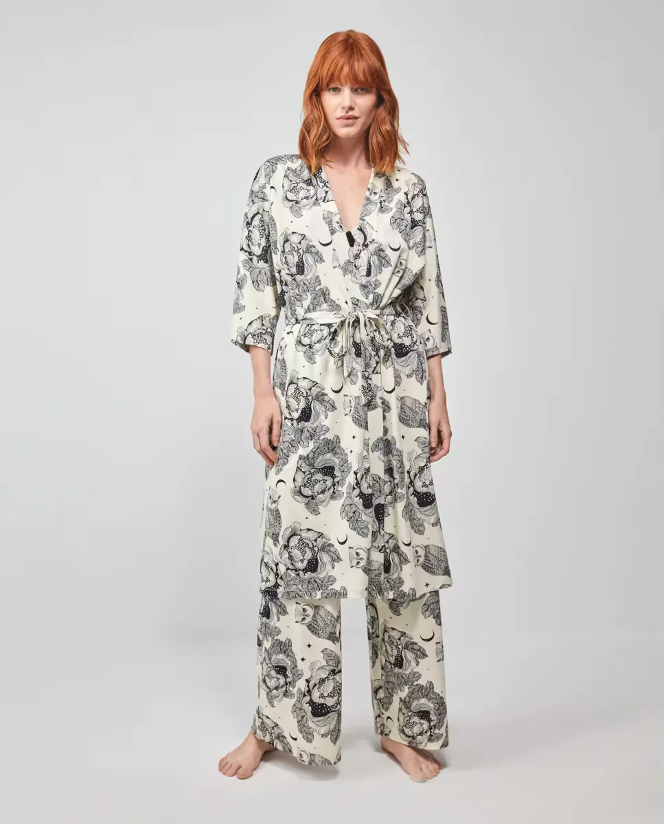 Женский халат с принтом и шелковой текстурой Gisela, мультиколор
Женский халат с принтом и шелковой текстурой Gisela, мультиколор