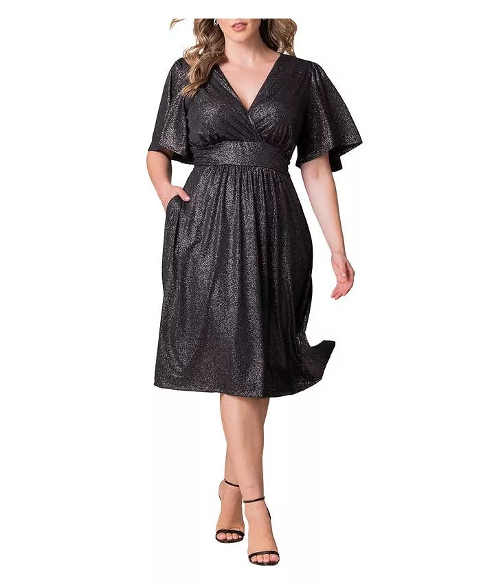 Коктейльное платье Crystal Cove больших размеров с карманами Kiyonna, серебряный
Коктейльное платье Crystal Cove больших размеров с карманами Kiyonna, серебряный