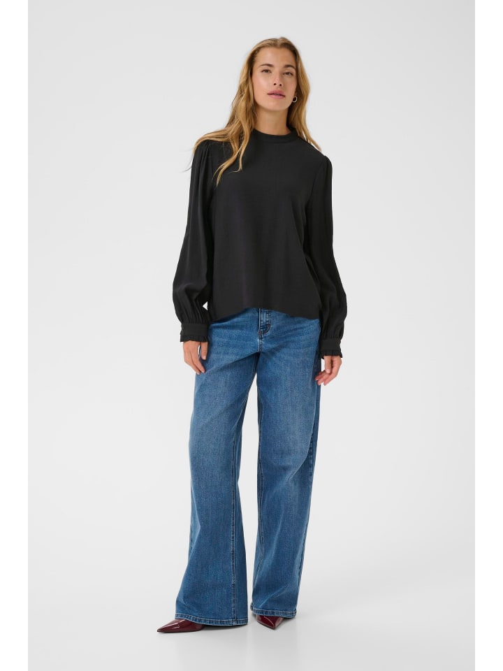 Kaffe Блузка с длинными рукавами KArea, стандартный крой, черный, темно-синий с цветочным принтом
Kaffe Блузка с длинными рукавами KArea, стандартный крой, черный, темно-синий с цветочным принтом