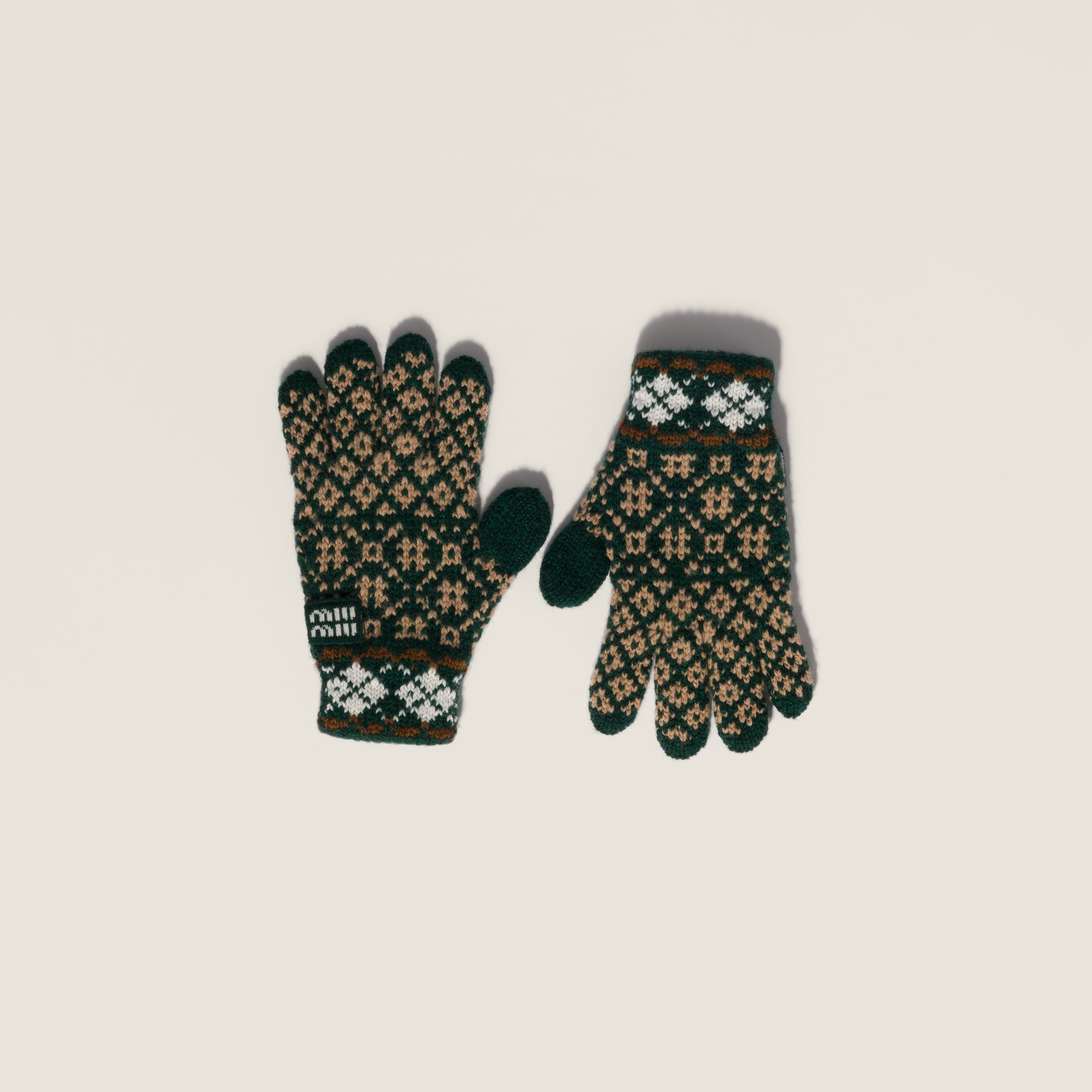 Шерстяные и кашемировые перчатки MIU MIU, зеленый
Шерстяные и кашемировые перчатки MIU MIU, зеленый