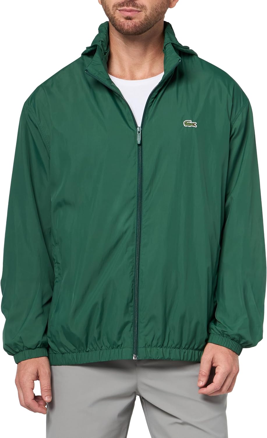 Мужская водоотталкивающая спортивная куртка с капюшоном Lacoste, Green
Мужская водоотталкивающая спортивная куртка с капюшоном Lacoste, Green