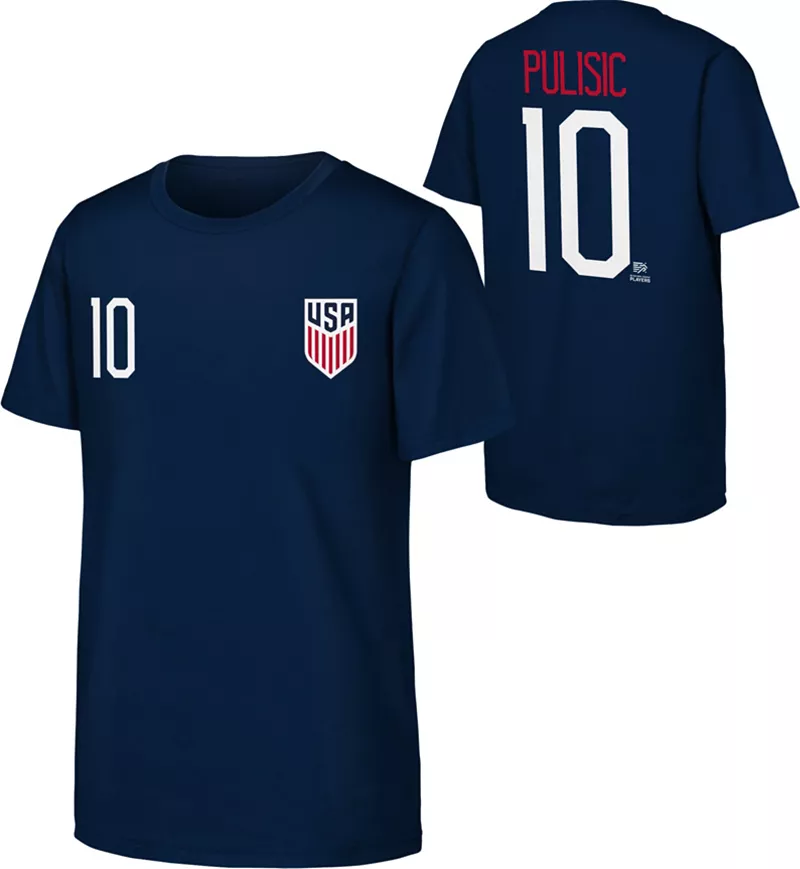 Молодежная футболка Outerstuff USMNT Christian Pulisic № 10 темно-синего цвета
Молодежная футболка Outerstuff USMNT Christian Pulisic № 10 темно-синего цвета