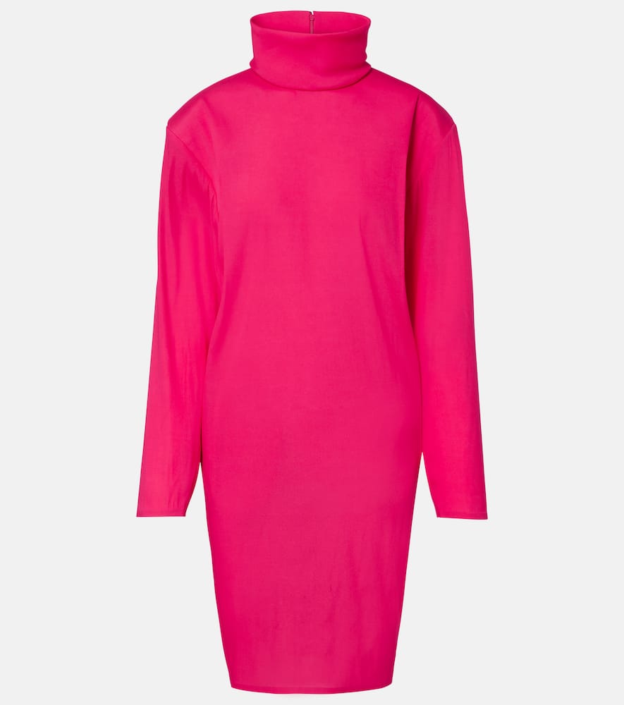 Шёлковое миди-платье с добавлением других тканей Saint Laurent, Magenta
Шёлковое миди-платье с добавлением других тканей Saint Laurent, Magenta