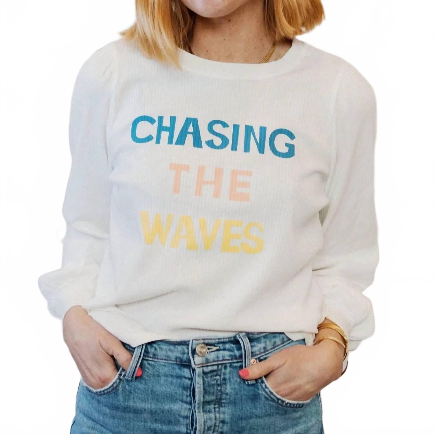 Ребристый топ с длинными рукавами Chasing The Waves белого цвета Boathouse Mercantile, белый
Ребристый топ с длинными рукавами Chasing The Waves белого цвета Boathouse Mercantile, белый