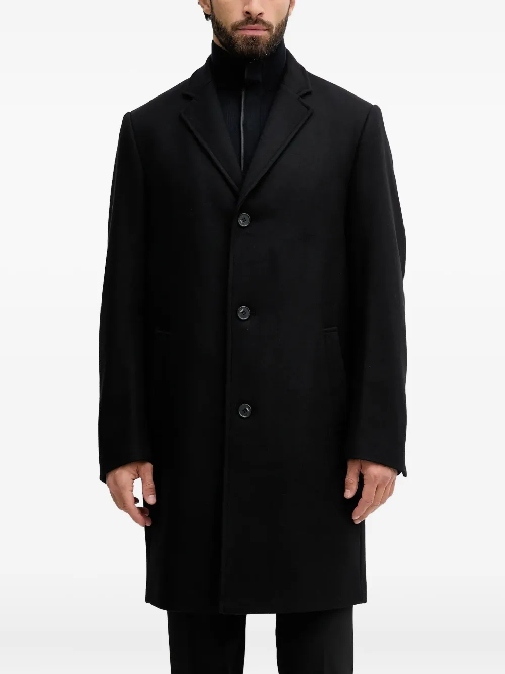 Однобортное пальто на пуговицах Karl Lagerfeld, черный
Однобортное пальто на пуговицах Karl Lagerfeld, черный