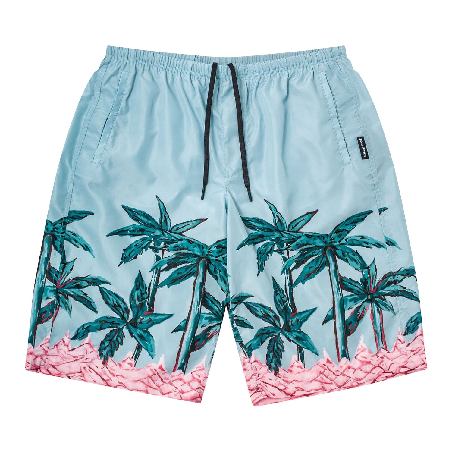 Palm Angels Palms Row Длинные купальные шорты, светло-голубые
Palm Angels Palms Row Длинные купальные шорты, светло-голубые