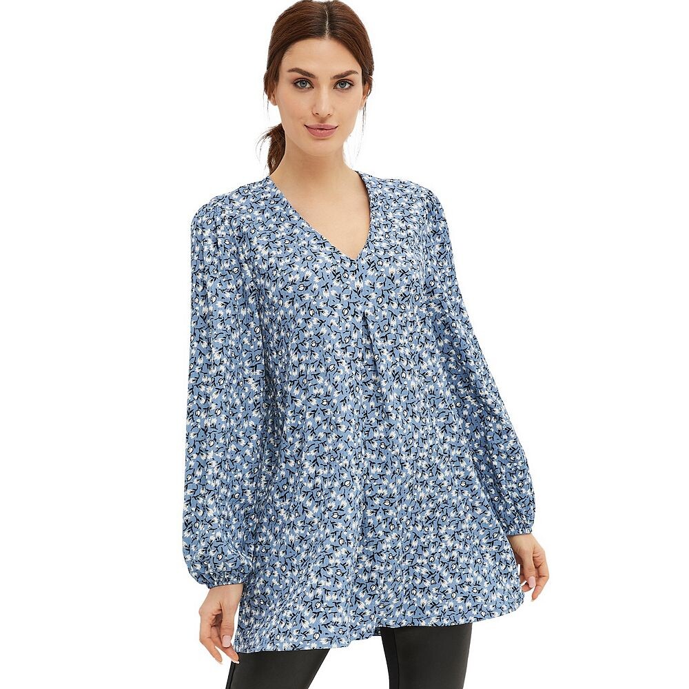 Женская туника больших размеров Ellos с перевернутыми складками и текстурированными вязаными рукавами, цвет Blue Shadow Ditsy
Женская туника больших размеров Ellos с перевернутыми складками и текстурированными вязаными рукавами, цвет Blue Shadow Ditsy