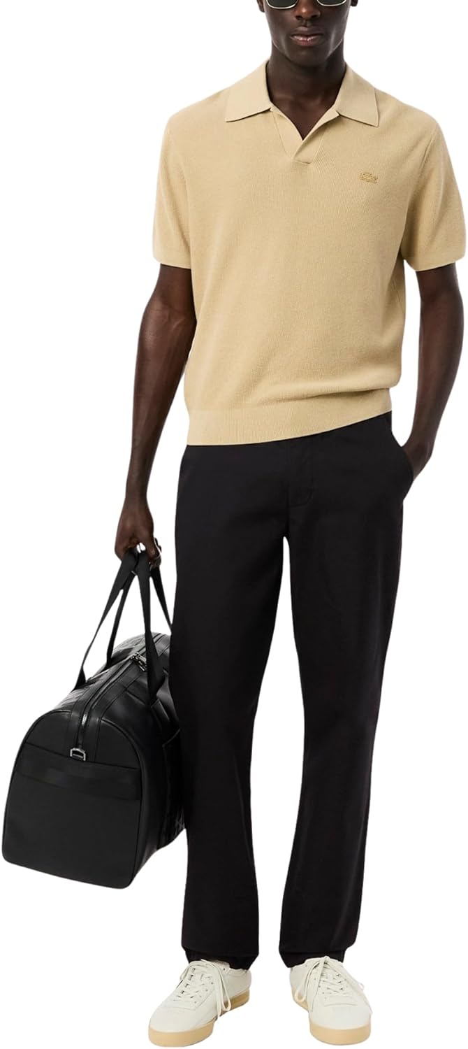 Lacoste мужские классические хлопковые чинос, Black
Lacoste мужские классические хлопковые чинос, Black