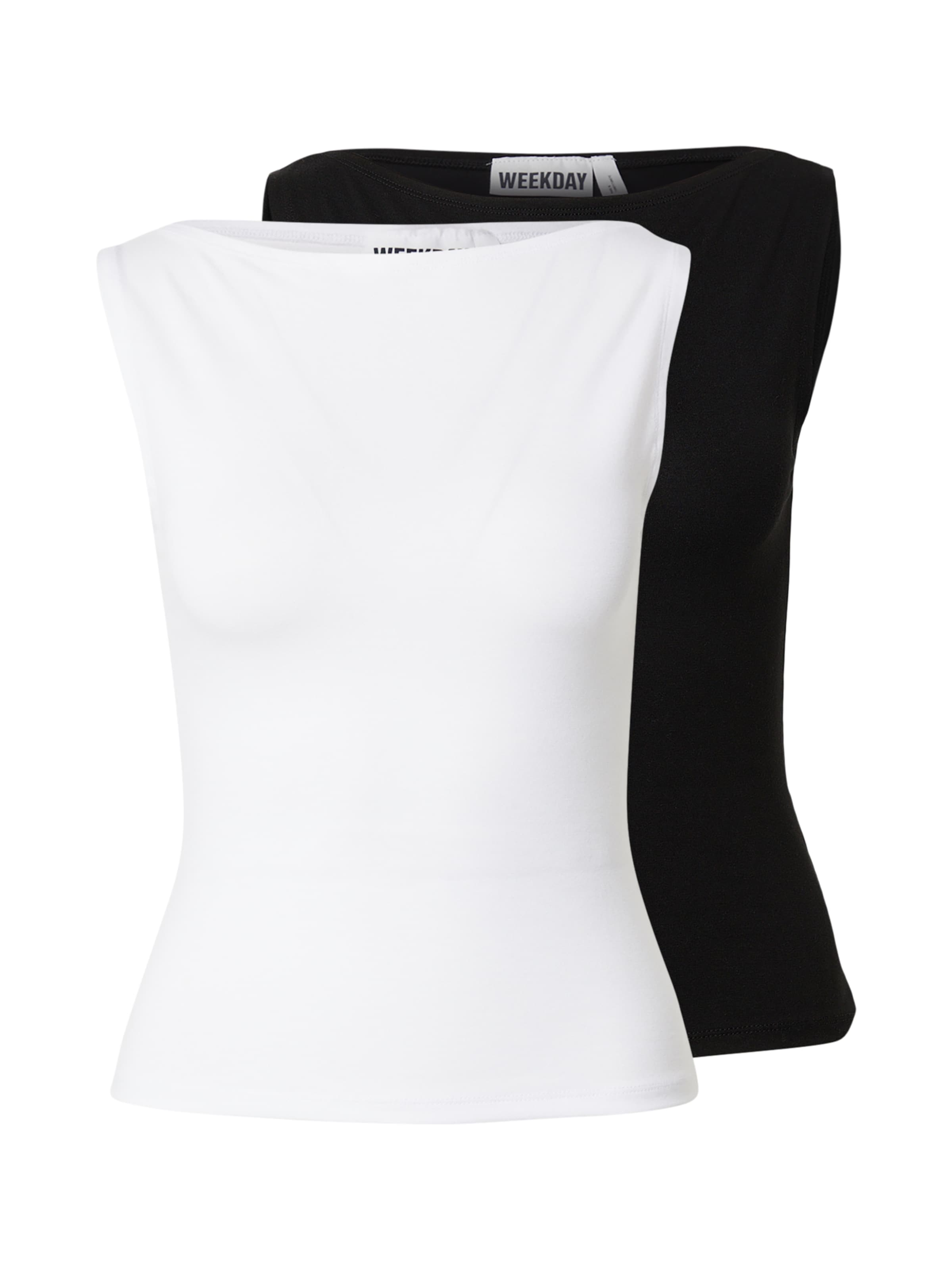 WEEKDAY Топ 'Annie' в черном и белом
WEEKDAY Топ 'Annie' в черном и белом