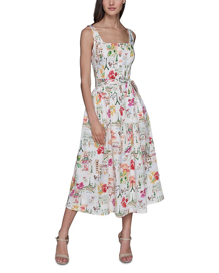 Платье миди с живописным принтом KARL LAGERFELD PARIS, белый
Платье миди с живописным принтом KARL LAGERFELD PARIS, белый