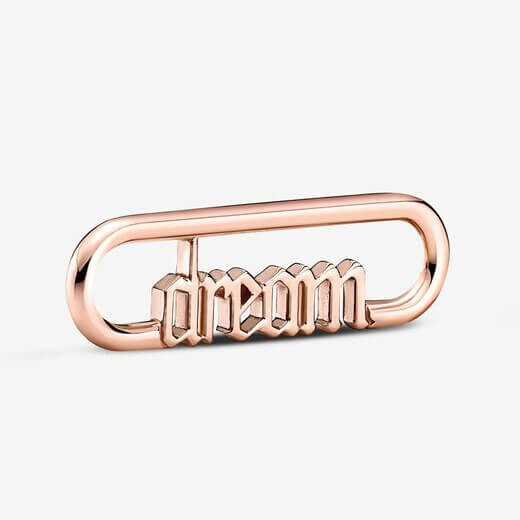 Звено для браслета Pandora ME Styling Dream Word, розовое золото
Звено для браслета Pandora ME Styling Dream Word, розовое золото
