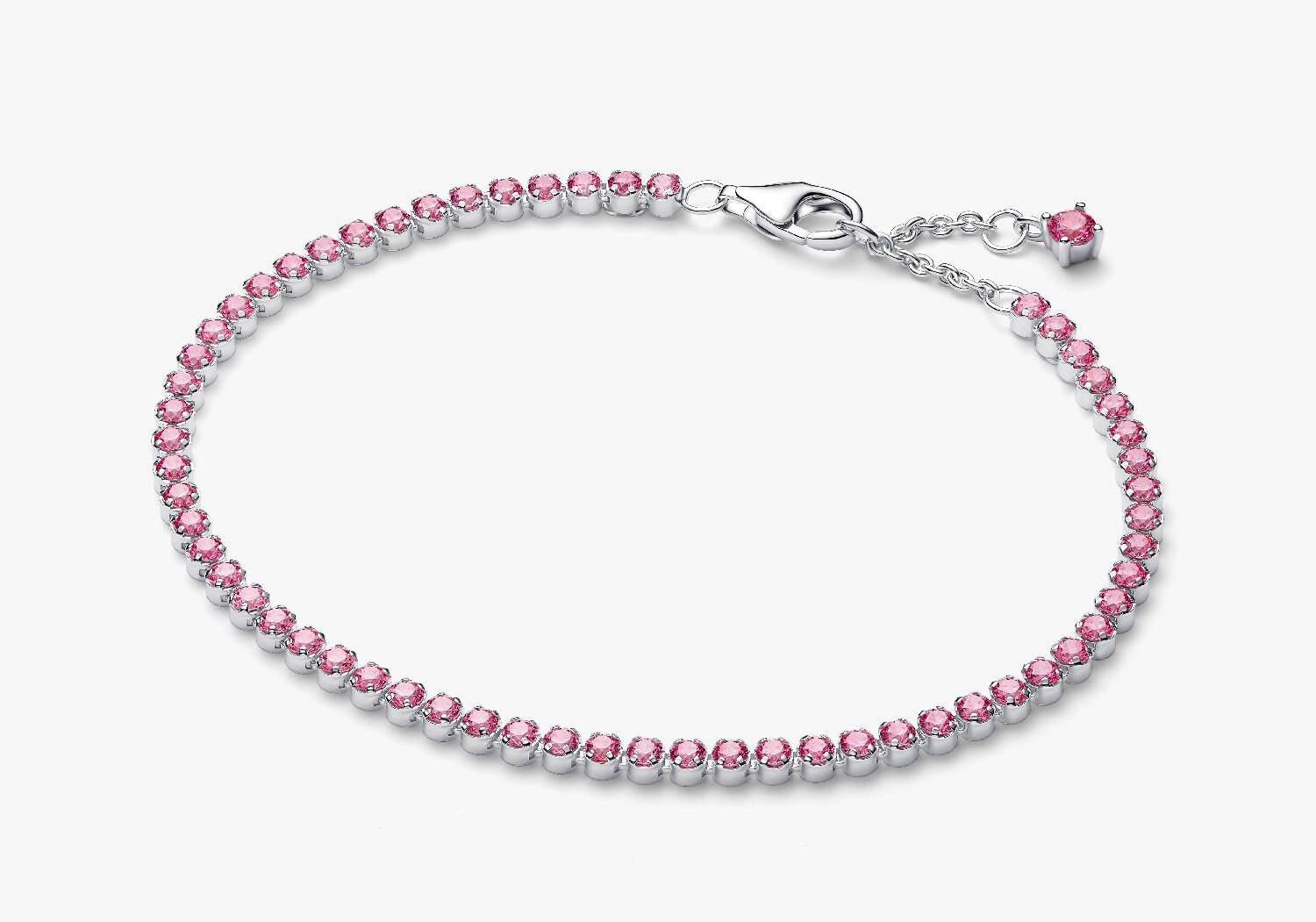 Браслет Pandora Small Tennis, серебро/розовый
Браслет Pandora Small Tennis, серебро/розовый