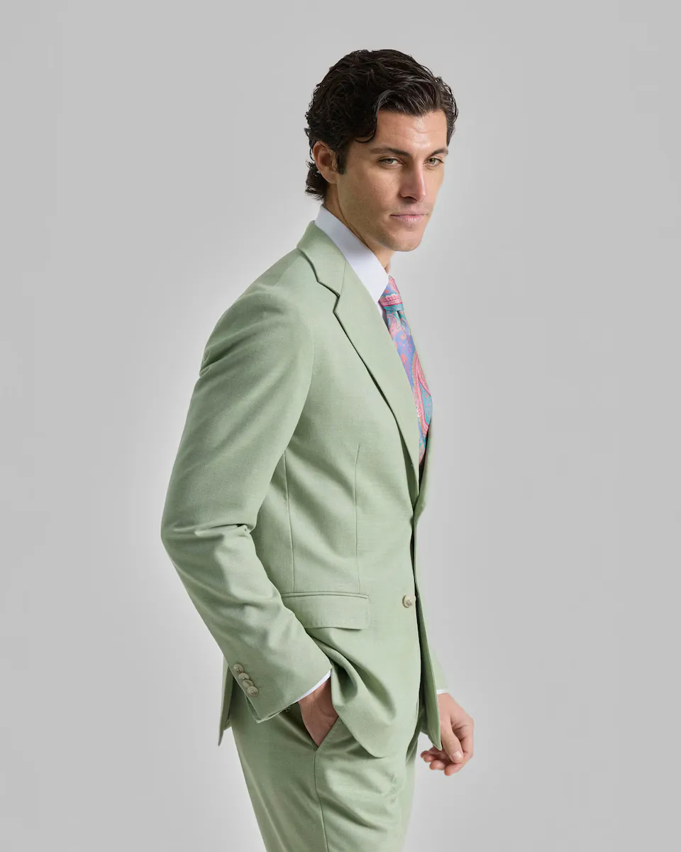 Мужской приталенный пиджак зеленого цвета с эффектом льна PuroEgo, светло-зеленый
Мужской приталенный пиджак зеленого цвета с эффектом льна PuroEgo, светло-зеленый