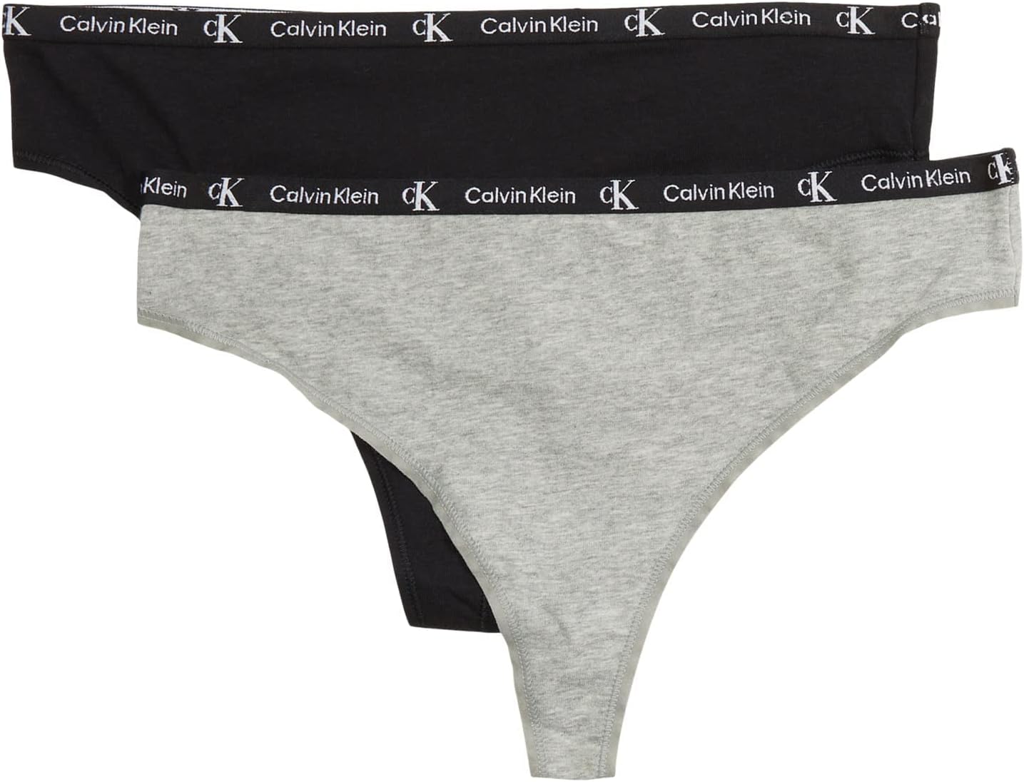 Комплект из 2 трусиков-стрингов Calvin Klein 1996 Cotton Modern, Black/Grey Heather
Комплект из 2 трусиков-стрингов Calvin Klein 1996 Cotton Modern, Black/Grey Heather