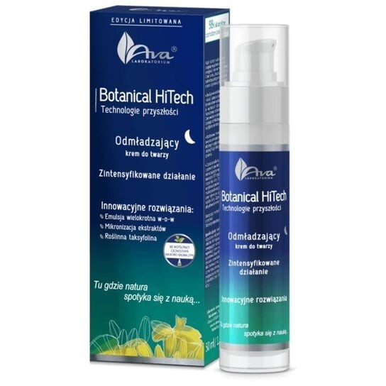 Омолаживающий ночной крем для лица 50мл. Ava Botanical HiTech, HYDRO LASER
Омолаживающий ночной крем для лица 50мл. Ava Botanical HiTech, HYDRO LASER