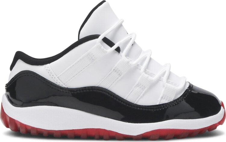 Кроссовки Air Jordan 11 Retro Low TD Concord-Bred, белый 
Кроссовки Air Jordan 11 Retro Low TD Concord-Bred, белый