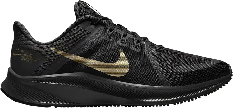 Кроссовки Nike Quest 4 'Black Metallic Gold', черный
Кроссовки Nike Quest 4 'Black Metallic Gold', черный