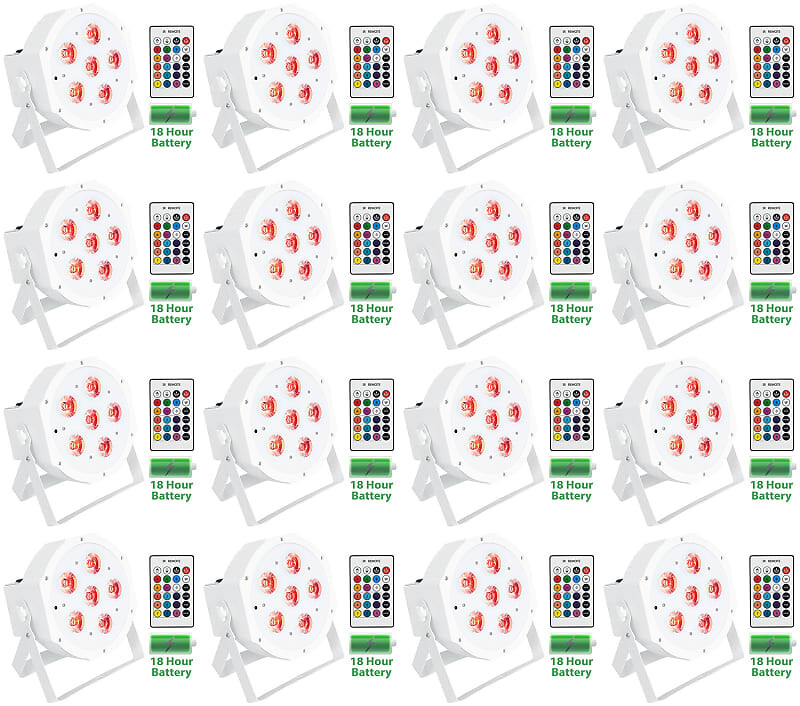 Комплект 16 Rockville Battery PAR 61 RGBWA + UV DMX DJ Up-Lights + пульты дистанционного управления
Комплект 16 Rockville Battery PAR 61 RGBWA + UV DMX DJ Up-Lights + пульты дистанционного управления