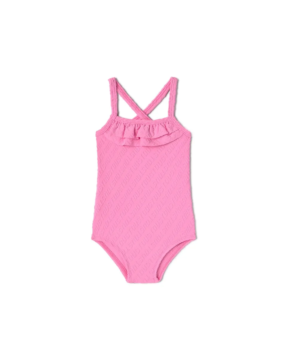 Купальник для девочки с перекрещенными бретелями и жаккардовым логотипом Tous, розовый
Купальник для девочки с перекрещенными бретелями и жаккардовым логотипом Tous, розовый