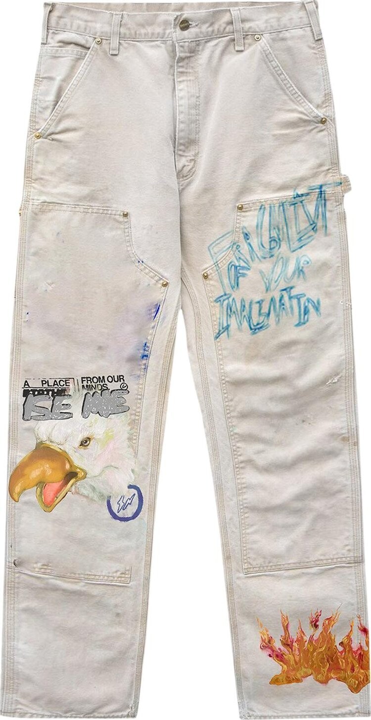 Брюки Cactus Jack by Travis Scott For Fragment Painters Imagination Pant 'White', белый
Брюки Cactus Jack by Travis Scott For Fragment Painters Imagination Pant 'White', белый