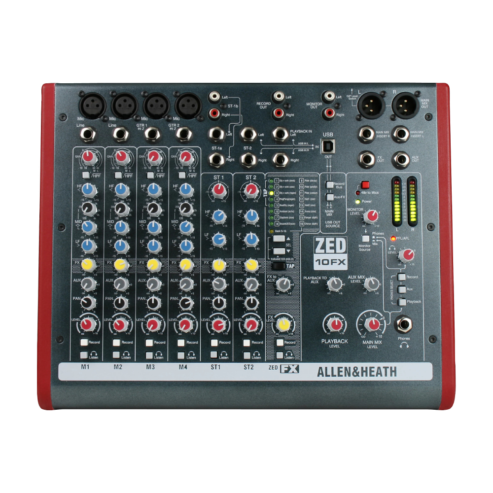 Allen & Heath ZED-10FX 6-канальный USB-микшер с эффектами
Allen & Heath ZED-10FX 6-канальный USB-микшер с эффектами