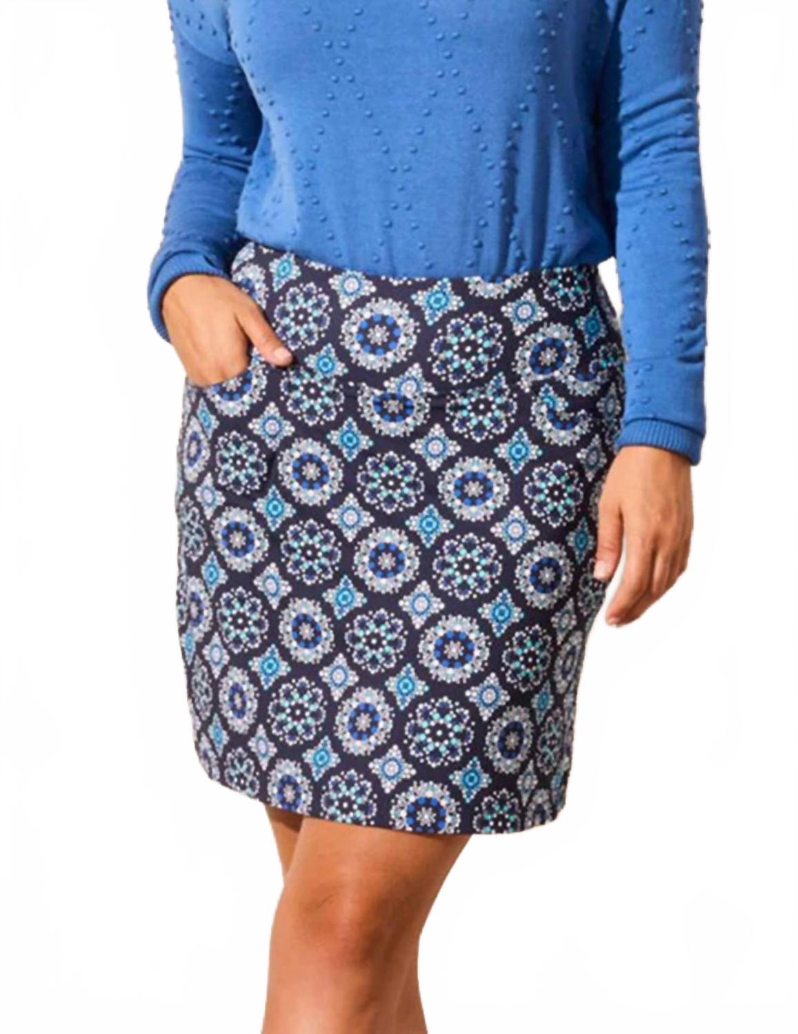 Растягивающаяся юбка-шорты Performance Stretch Pull-On в цвете Riveria TRIBAL, Riveria 
Растягивающаяся юбка-шорты Performance Stretch Pull-On в цвете Riveria TRIBAL, Riveria