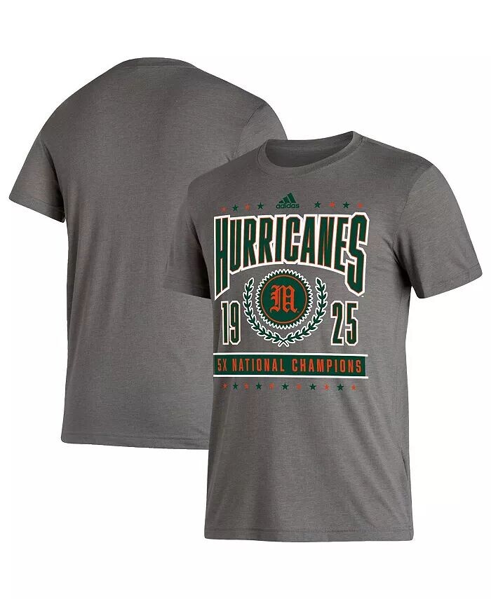 Мужская футболка с древесным углем Miami Hurricanes 5X National Champions Reminisce Tri-Blend Adidas
Мужская футболка с древесным углем Miami Hurricanes 5X National Champions Reminisce Tri-Blend Adidas