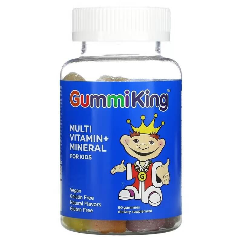 Мультивитамины для детей GummiKing, 60 жевательных таблеток
Мультивитамины для детей GummiKing, 60 жевательных таблеток