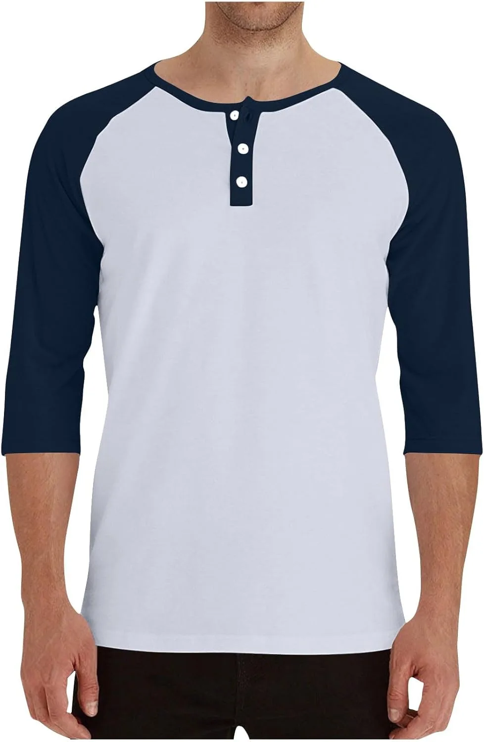 Мужская бейсбольная футболка с регланным рукавом 3/4
Мужская бейсбольная футболка с регланным рукавом 3/4