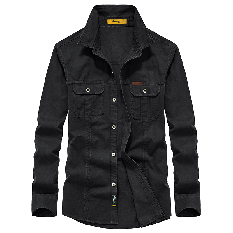 Рубашка Unisex Lapel Moderate Workwear Jeep, черный
Рубашка Unisex Lapel Moderate Workwear Jeep, черный