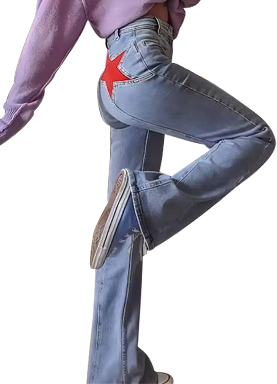 Женские джинсы Tight Fit с принтом Star Graphics, подтягивающие, Mid Waist XIWUKOD
Женские джинсы Tight Fit с принтом Star Graphics, подтягивающие, Mid Waist XIWUKOD