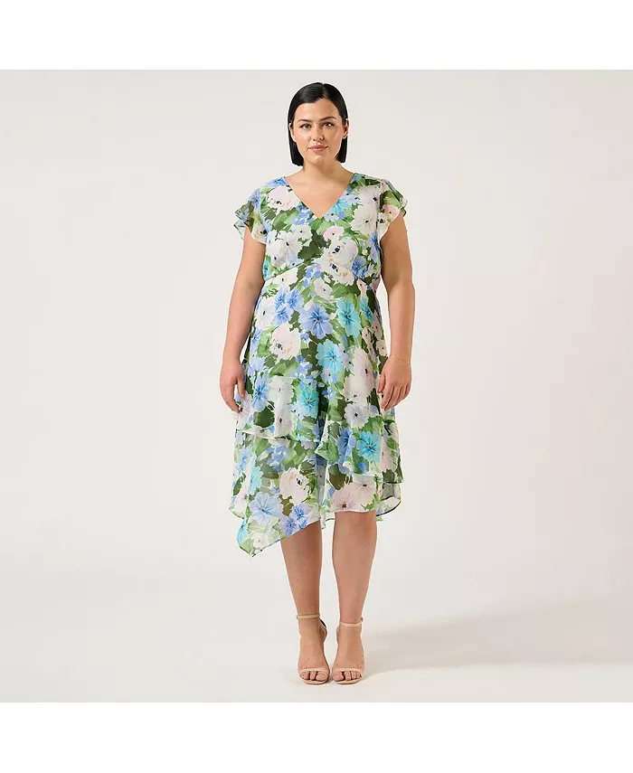 Платье миди с цветочным принтом аквамарина ESTELLE, мультиколор
Платье миди с цветочным принтом аквамарина ESTELLE, мультиколор