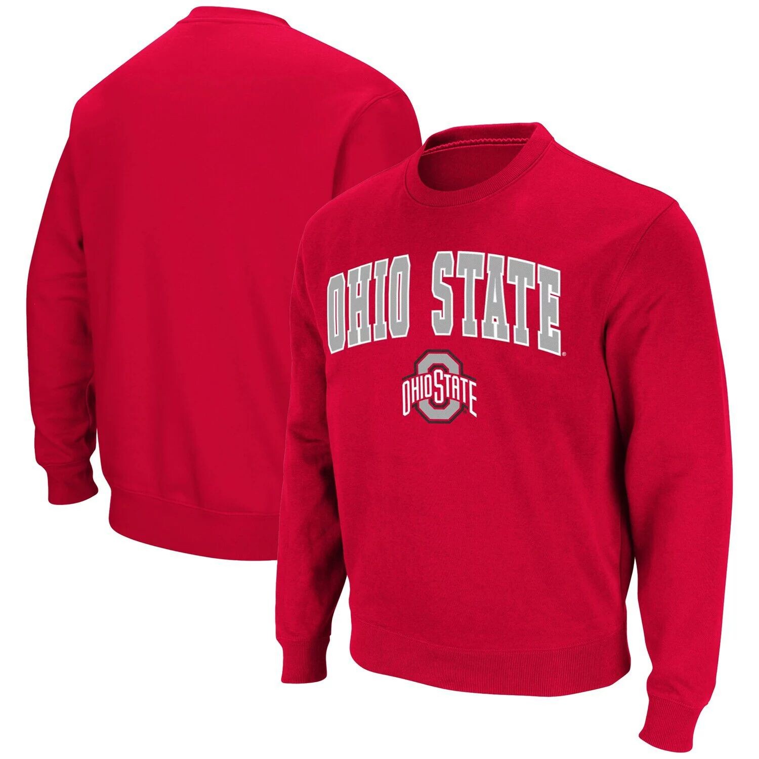 Мужской свитшот из твила Scarlet Ohio State Buckeyes Team Arch & Logo Tackle Colosseum
Мужской свитшот из твила Scarlet Ohio State Buckeyes Team Arch & Logo Tackle Colosseum