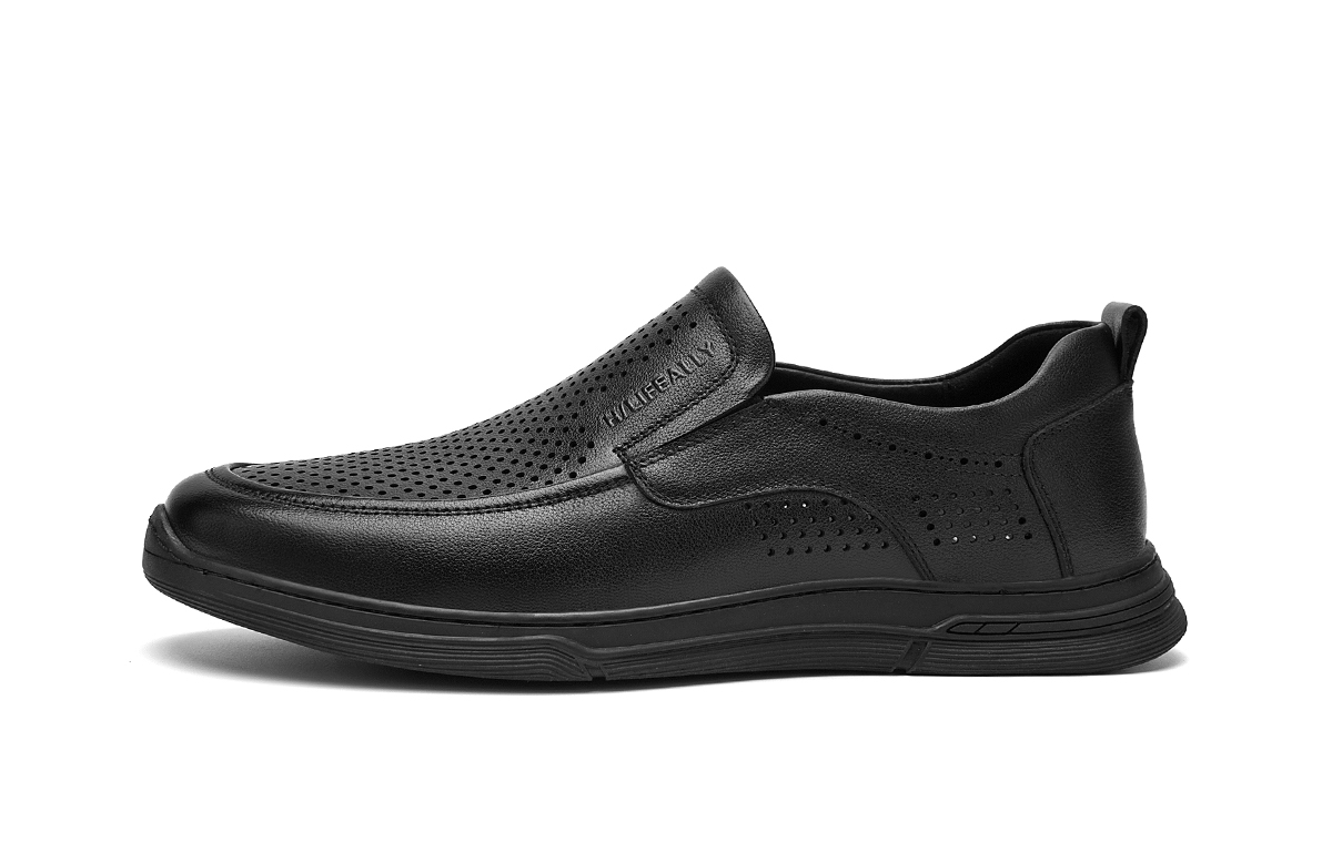 HLA Мужские повседневные туфли с низким верхом, черные 
HLA Мужские повседневные туфли с низким верхом, черные