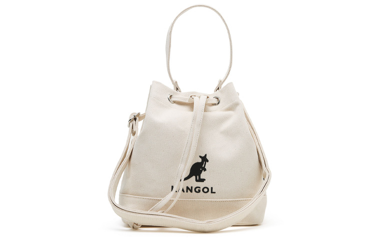 Хлопковая сумка-ведро унисекс цвета слоновая кость/черный KANGOL
Хлопковая сумка-ведро унисекс цвета слоновая кость/черный KANGOL