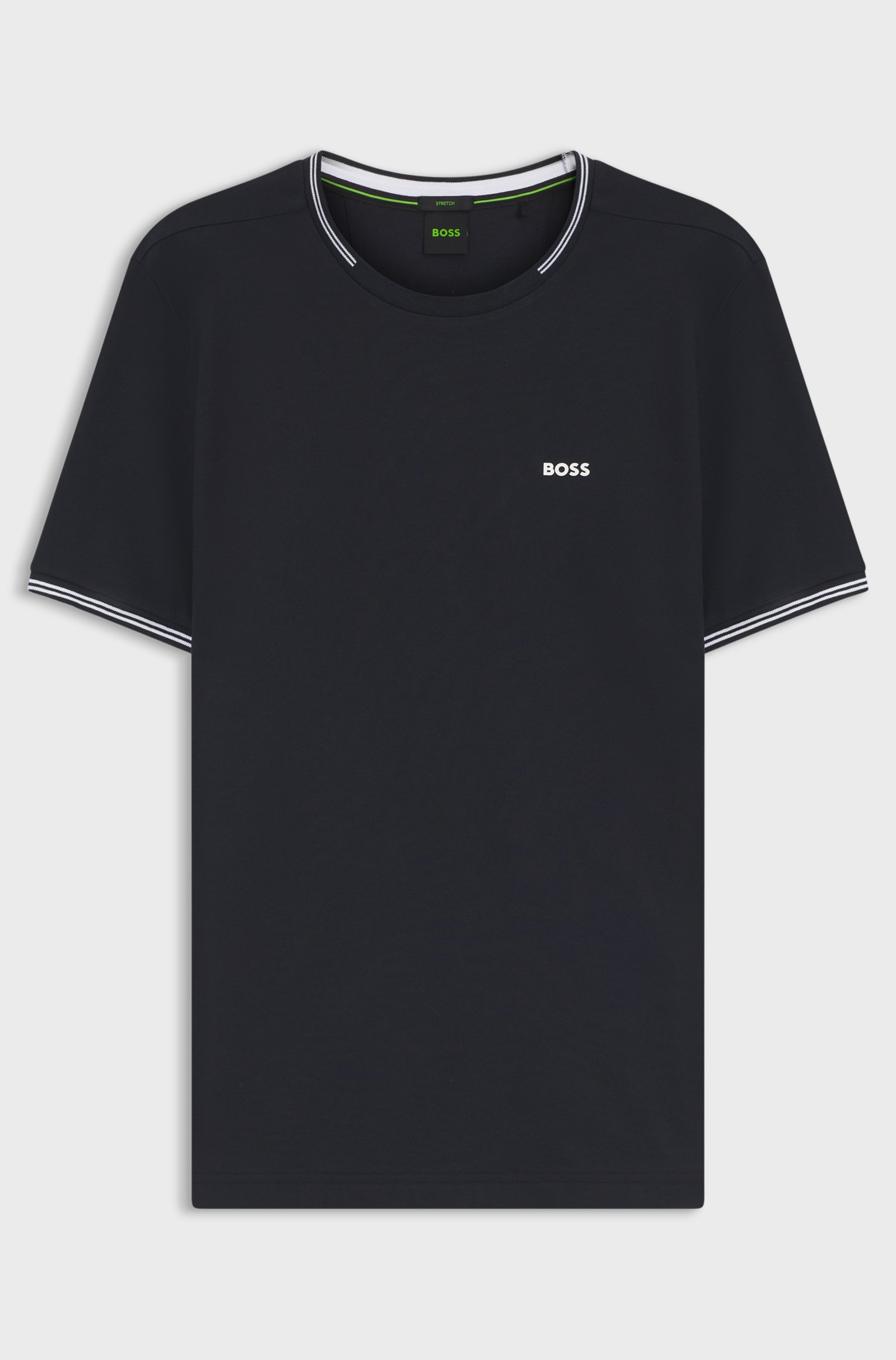 Футболка Boss Stretch-Cotton With Stripes And Logo, темно-синий
Футболка Boss Stretch-Cotton With Stripes And Logo, темно-синий