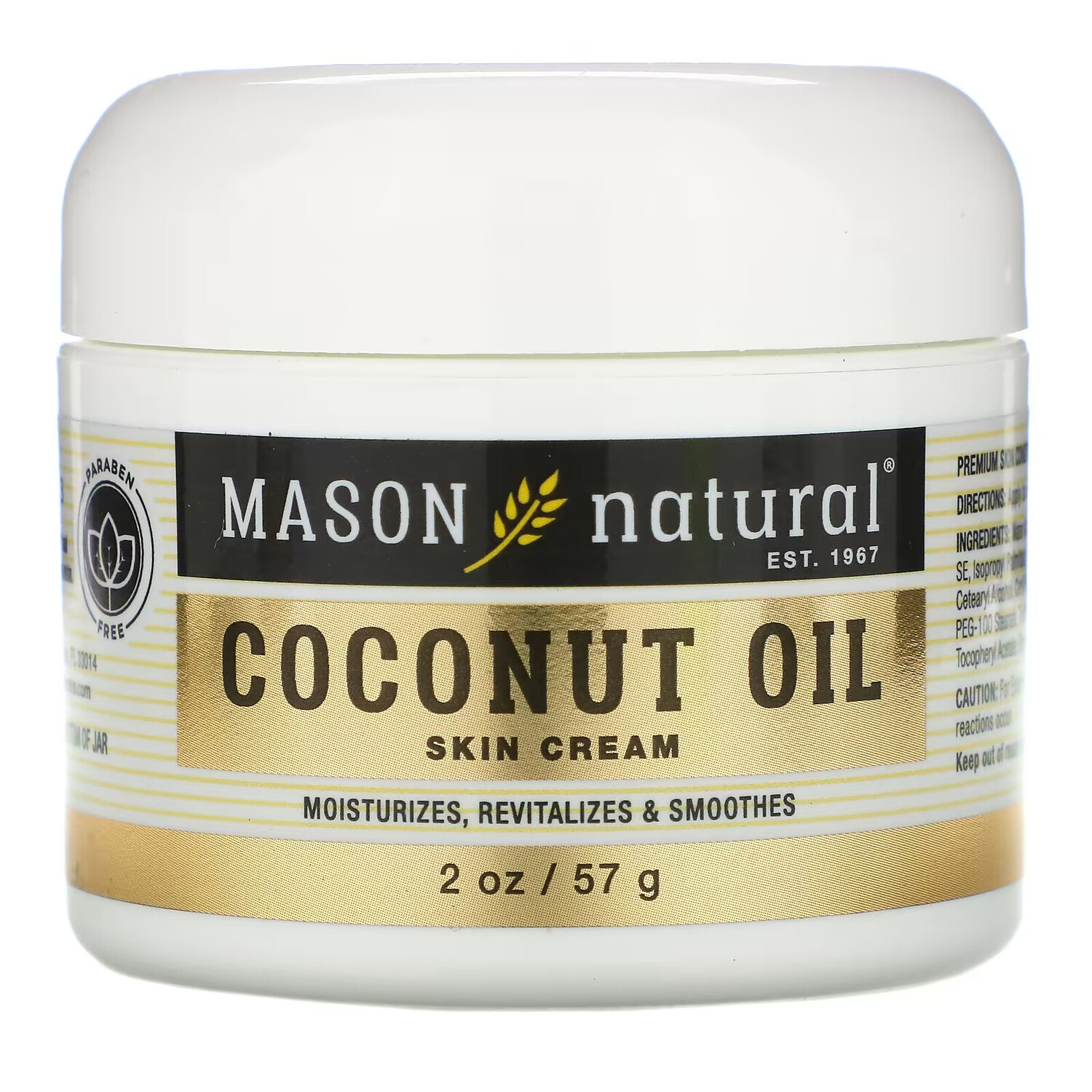 Крем Mason Natural для кожи с кокосовым маслом, 57 г
Крем Mason Natural для кожи с кокосовым маслом, 57 г